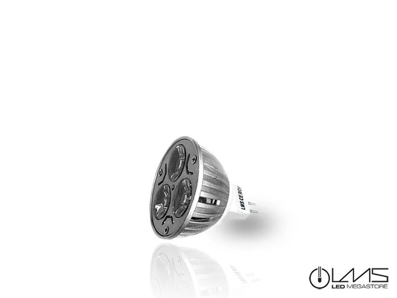 LED Σποτ MR16 3x1 Watt Θερμό Λευκό (new) 12v 05136