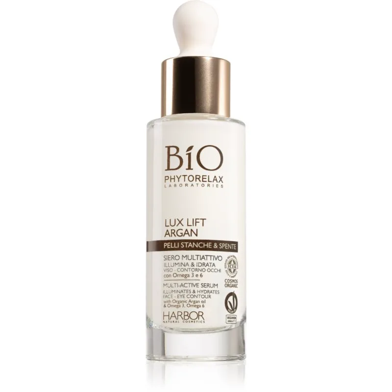 Phytorelax Laboratories Lux Lift Argan πολυδραστήριος ορός για λαμπρότητα και ενυδάτωση 30 ml