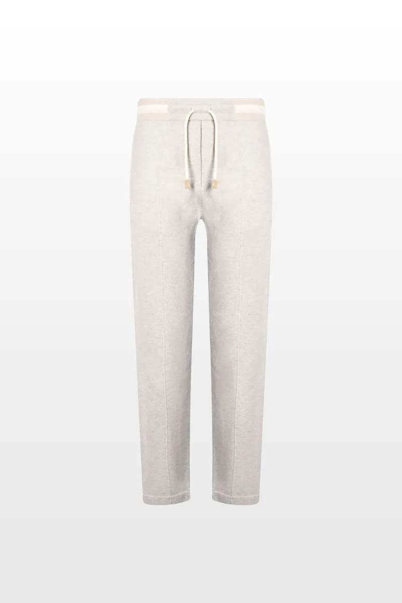 GRAN SASSO Ανδρικό Γκρι Cashmere Knit Pants