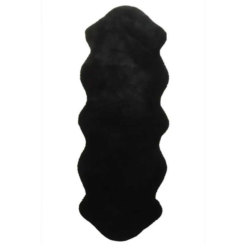 Χαλί Διαδρόμου Γούνινο (80x200) New Plan Puffy FC9 Black