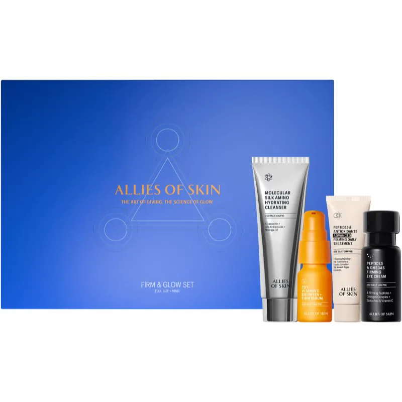 Allies of Skin Firm & Glow Routine σετ δώρου για λαμπρότητα και λείανση επιδερμίδας