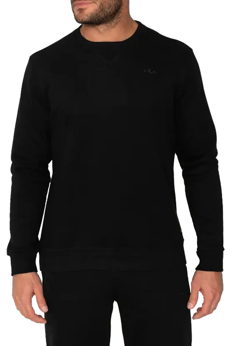 Μπλούζα Μακρυμάνικη Fila Brad Φούτερ APJC0012-BLACK Ανδρικό
