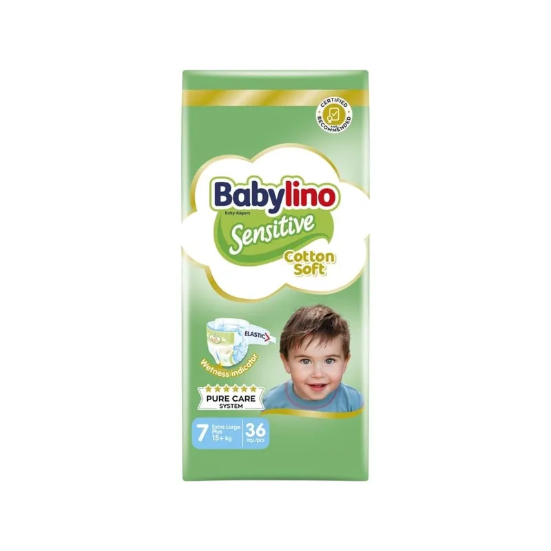 Πάνες Babylino Sensitive Cotton Soft Value Pack No7 (15+Kg) 36τεμ