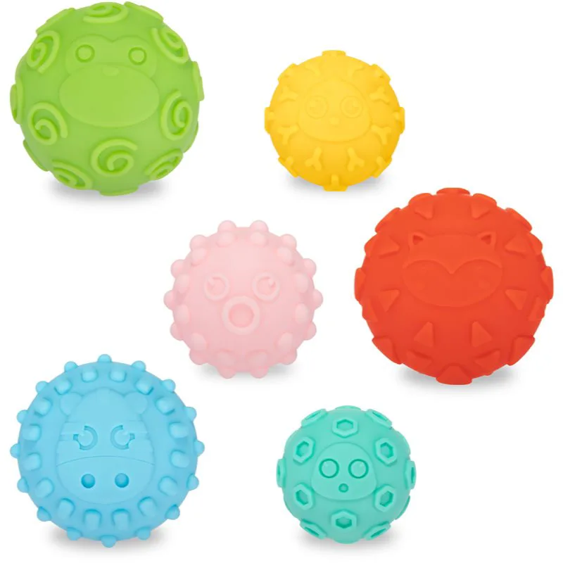 Canpol babies Sensory balls μαλακές μπάλες αισθήσεων 6 τμχ