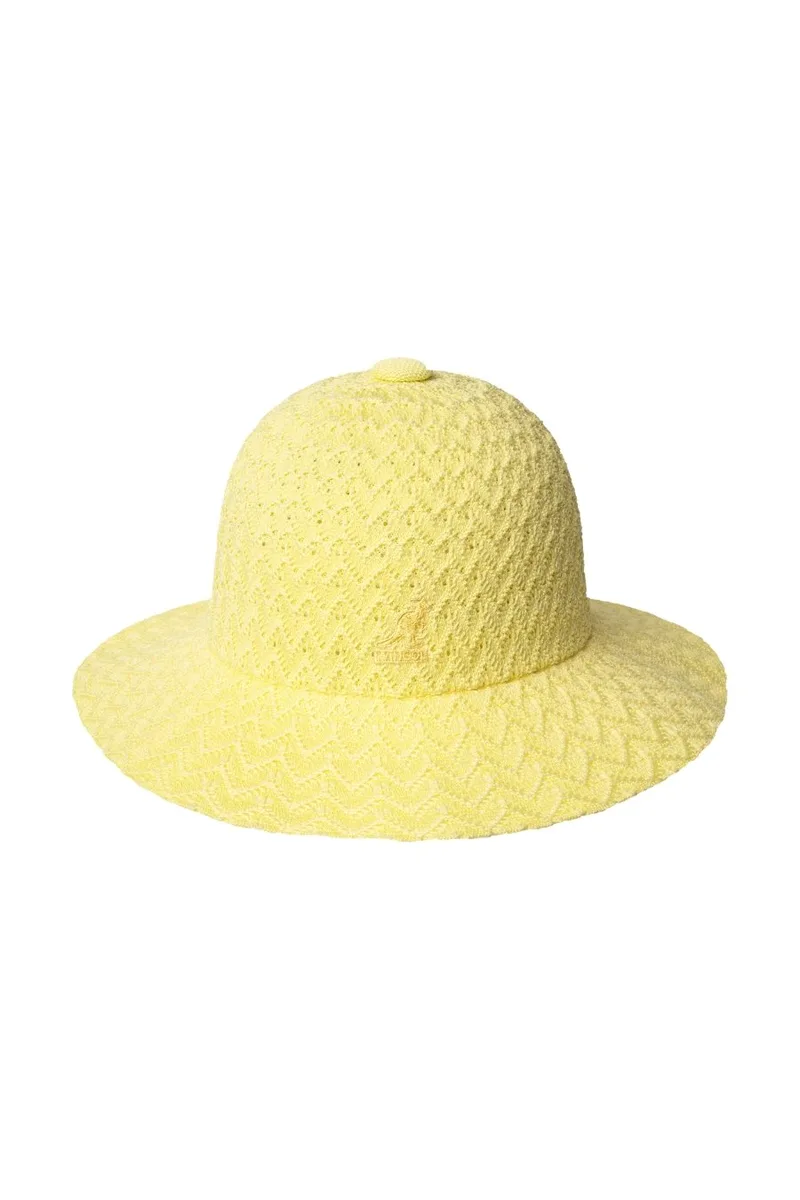 KANGOL Tropic Zig Wide Brim Καπέλο - Κίτρινο-K3824