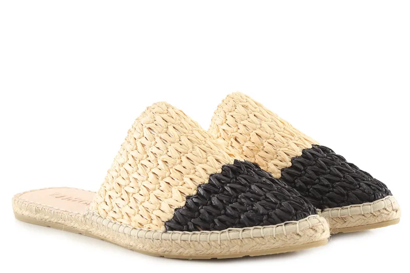 Εσπαντρίγες Macarena Flat Iris 19 IRIS19RA-BEIGE-NEGR Γυναικείο