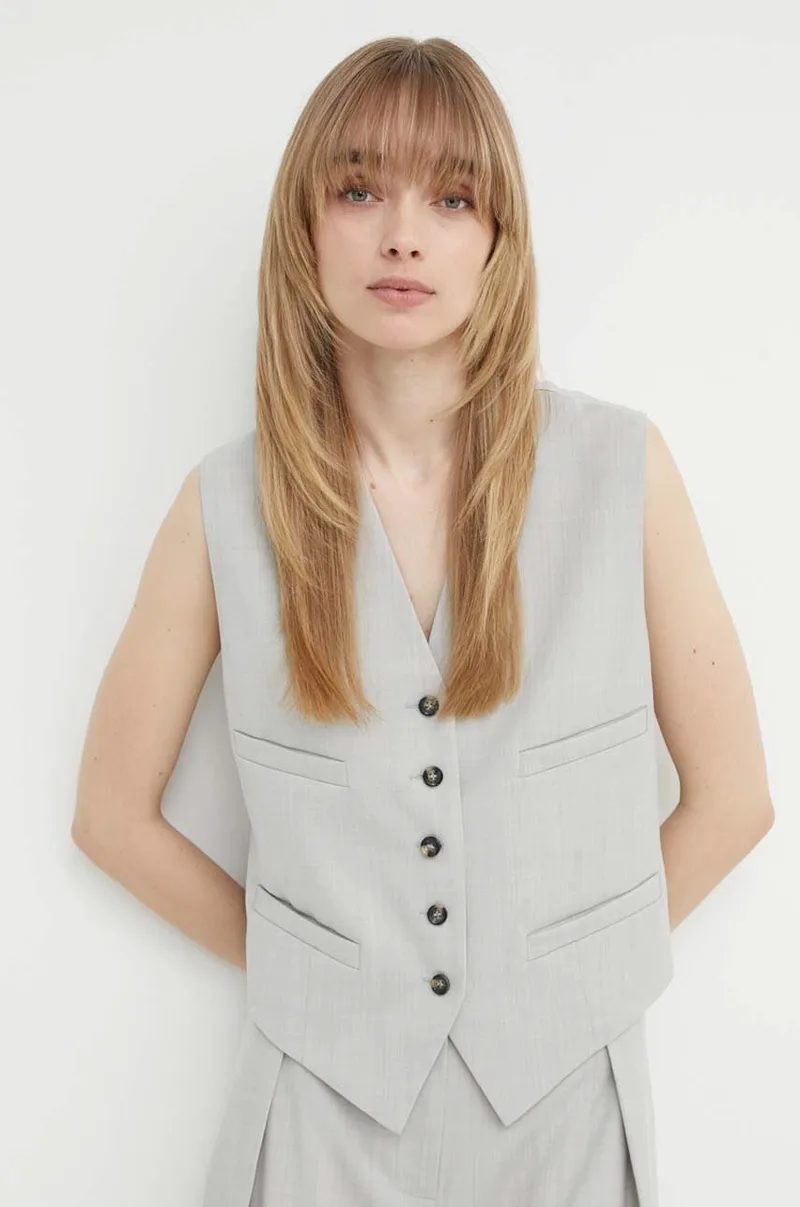 Γιλέκο από μείγμα μαλλιού Day Birger et Mikkelsen Rudy - Classic Wool Blend