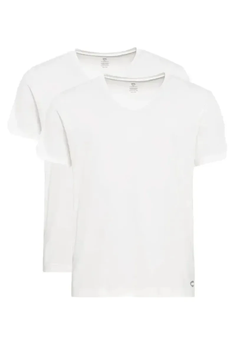 ΑΝΔΡΙΚΟ ΕΣΩΡΟΥΧΟ Τ-SHIRT ΜΕ V-ΛΑΙΜΟΚΟΨΗ ΣΕΤ 2 ΤΜΧ ΛΕΥΚΟ