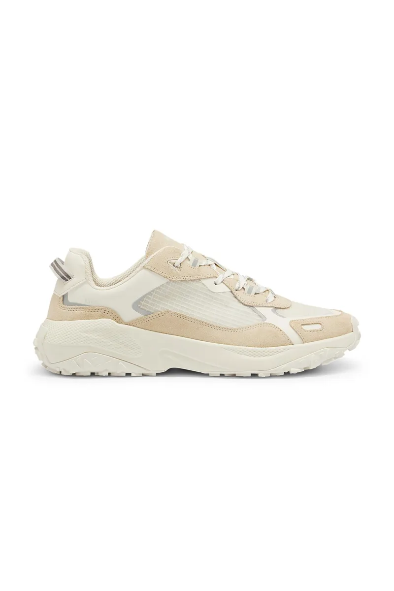 Hugo Boss ανδρικά sneakers με contrast λεπτομέρειες "GΟ1SΤ_DBTH" - 50510213 Μπεζ