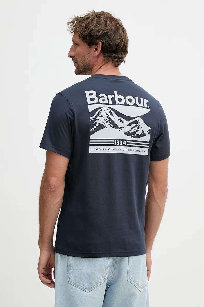 Barbour T-shirt basic ανδρικό βαμβακερό Camber