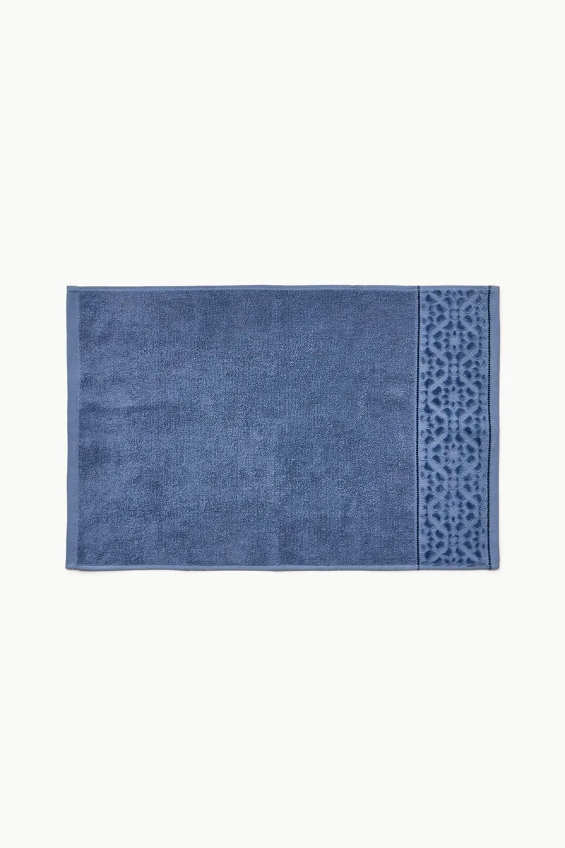 Coincasa πετσέτα σώματος με ανάγλυφο σχέδιο 90 x 140 cm - 006815590 Μπλε
