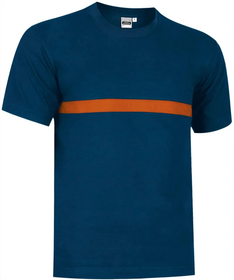 T-Shirt SERVER Valento CAVASECMN Orion Navy Blue-Party Πορτοκαλί