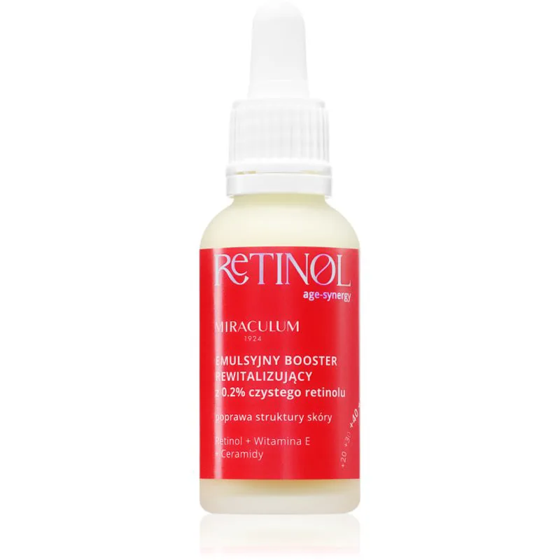 Miraculum AGE-SYNERGY RETINOL 0.2% ορός κατά της γήρανσης και ατελειών της επιδερμίδας με ρετινόλη 30 ml
