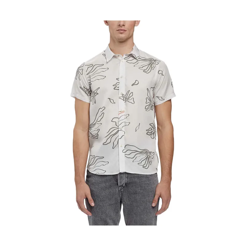 Πουκάμισο με μακριά μανίκια Gabba SEOUL TENCEL SHORTSLEEVE SHIRT MEN