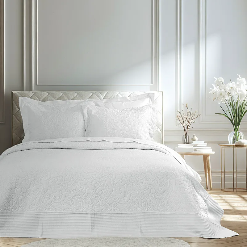 Κουβερλί King Size (Σετ) 240X260 Nima Heather White (240x260)