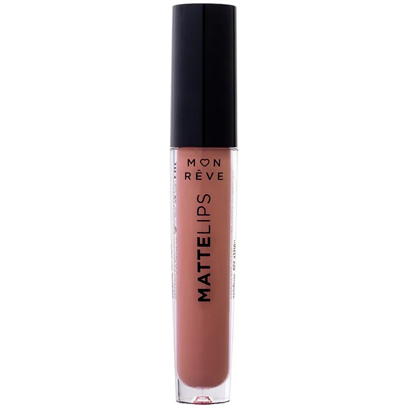 Mon Reve Matte Lips Liquid Lipstick Υγρό Ματ Κραγιόν με Πλούσιο Χρώμα Μεγάλης Διάρκειας 4ml - 21