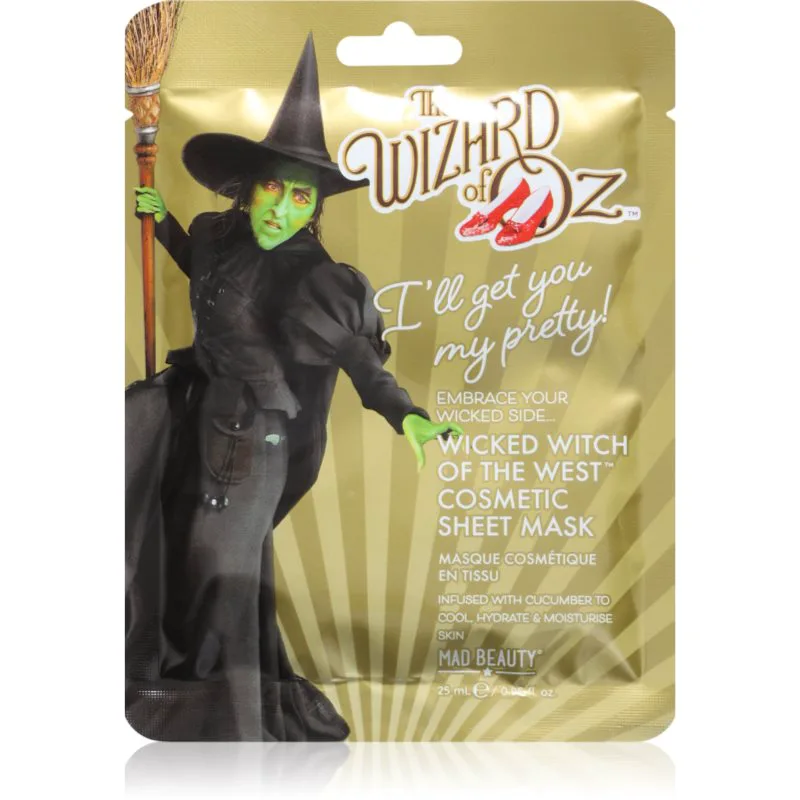 Mad Beauty Wizard of Oz Wicked Witch φύλλο μάσκας με καταπραϋντική επίδραση 25 ml