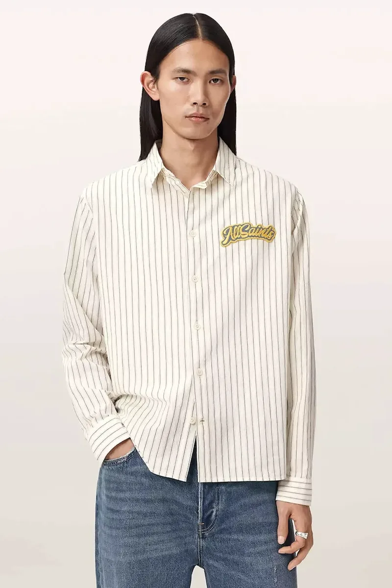 AllSaints Βαμβακερό πουκάμισο AllSaints SAMUEL