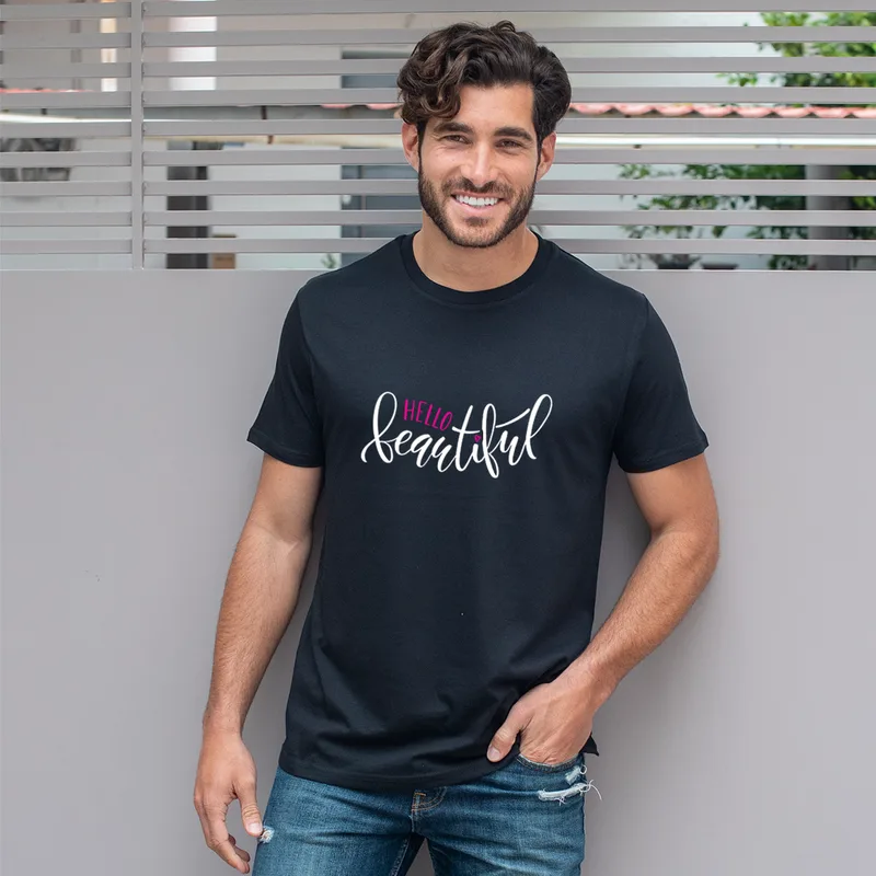 Beautiful - Organic Vegan T-Shirt Unisex - Μαύρο - XL