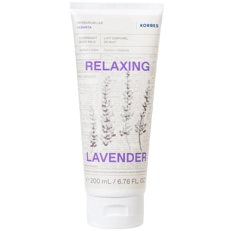 Korres Overnight Body Milk Relaxing Lavender Γαλάκτωμα Σώματος με Άρωμα Λεβάντα 200ml