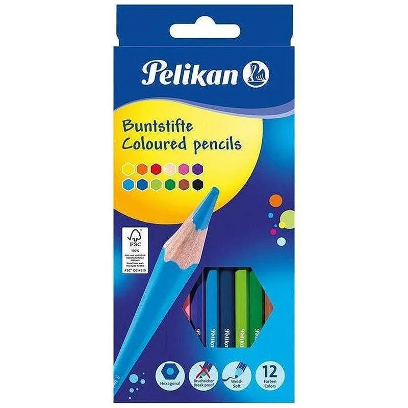 Ξυλομπογιές Pelikan BSLN 12 Χρώματα 724005