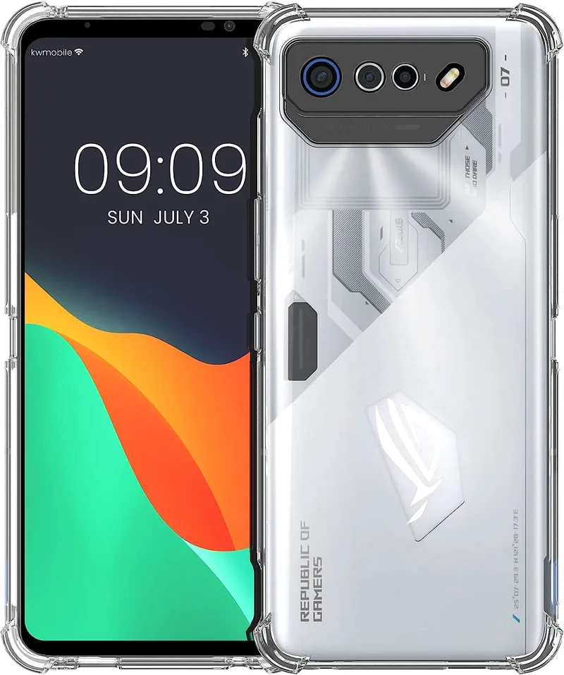 KWmobile Διάφανη Θήκη Σιλικόνης με TPU Bumper Asus ROG Phone 7 - Transparent (61514.03)