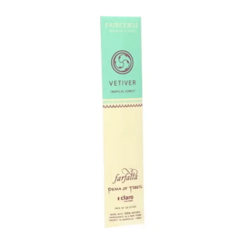 Farfalla Faircense - Vetiver / Tropical Forest Incense 10 pieces