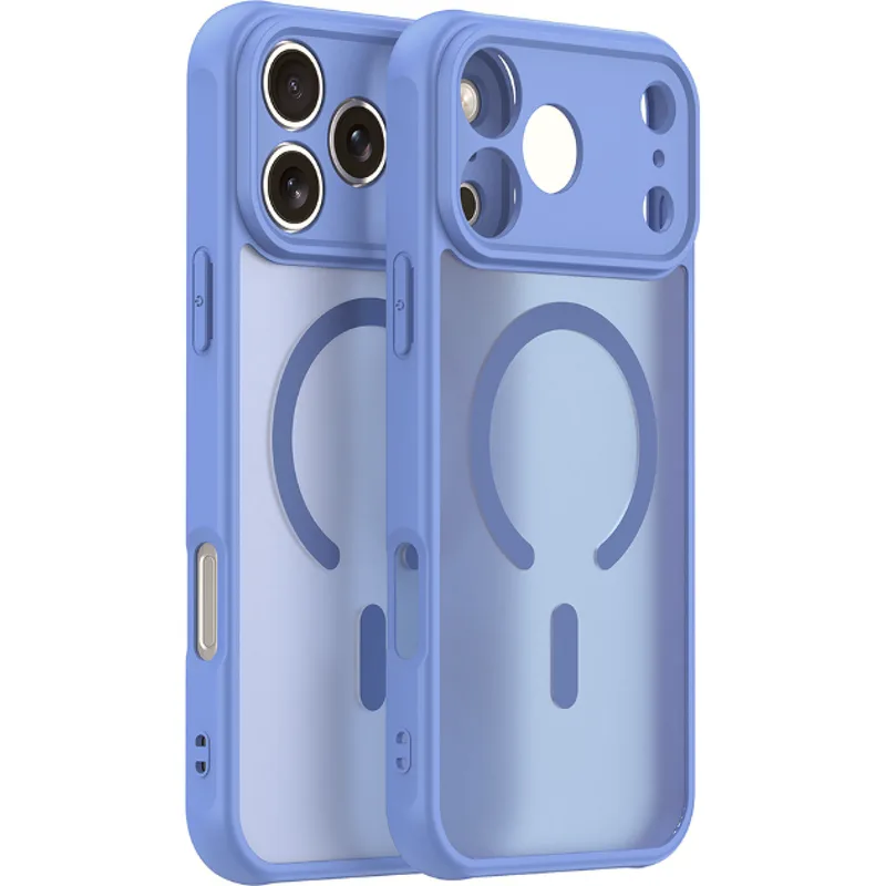Θήκη iPhone 17 Pro Techsuit HaloFrost II MagSafe Σκληρή Ημιδιάφανη με MagSafe - Sky Blue (5949419325814)