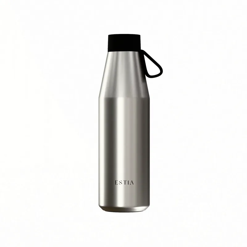 Θερμός-Μπουκάλι Ανοξείδωτο Brushed Flow Save The Aegean Estia 500ml 01-41984 (Υλικό: Ανοξείδωτο) - estia - 01-41984