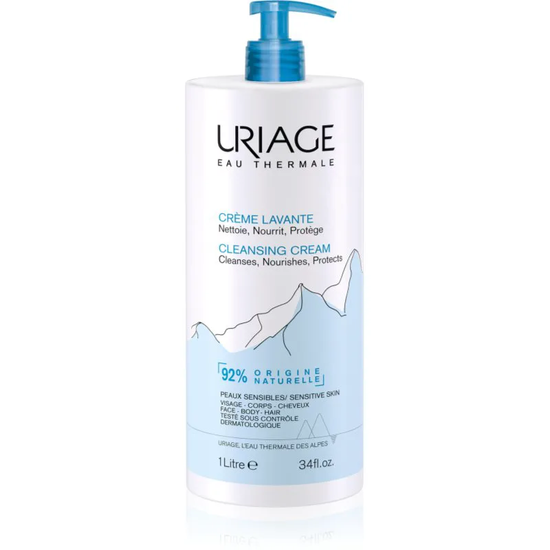 Uriage Hygiène Cleansing Cream θρεπτική καθαριστική κρέμα για σώμα και πρόσωπο 1000 ml