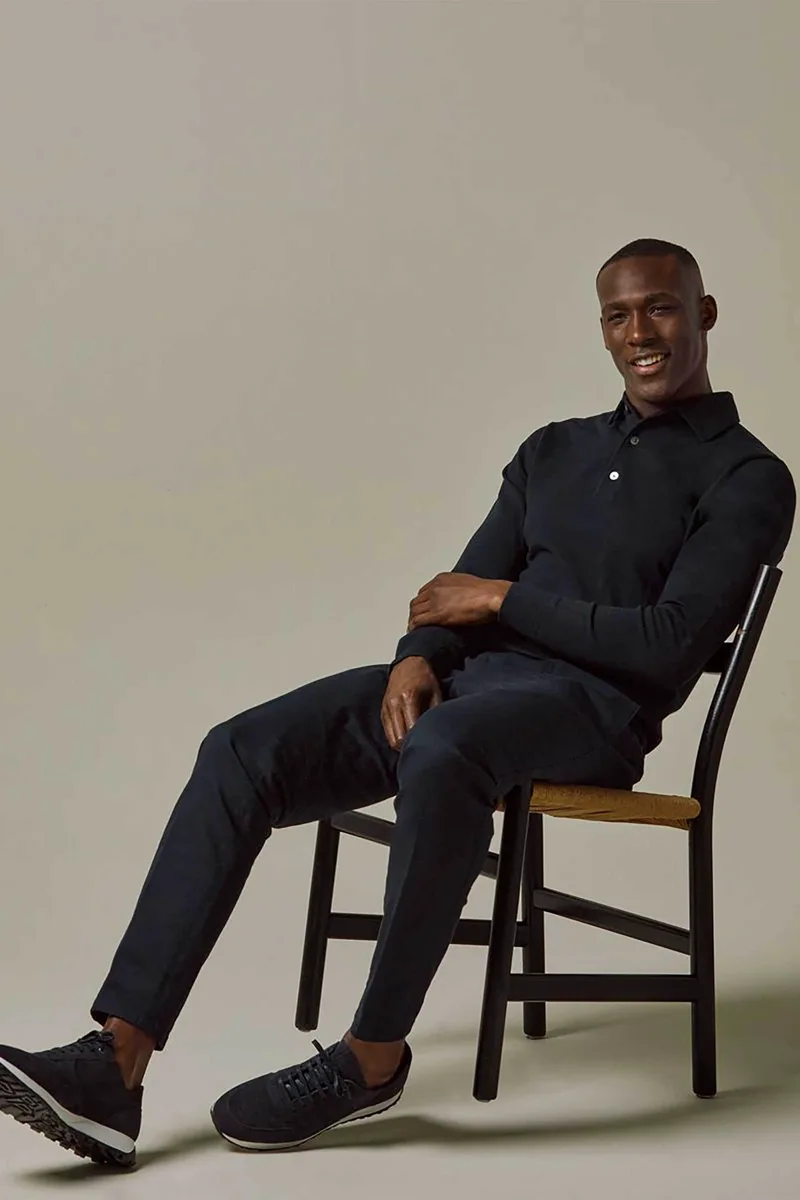 Profuomo ανδρικό chino παντελόνι Relaxed Fit - PPVQ10024C Σκούρο Μπλε