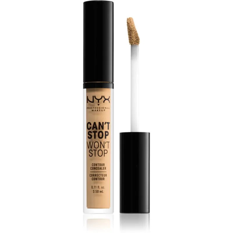 NYX Professional Makeup Can't Stop Won't Stop υγρό κονσίλερ απόχρωση 08 True Μπεζ 3.5 ml