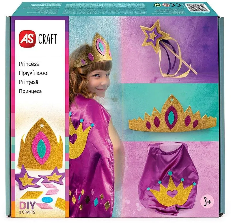 ΠΑΙΧΝΙΔΙ ΜΕ 3 ΧΕΙΡΟΤΕΧΝΙΕΣ DIY AS CRAFT ΠΡΙΓΚΙΠΙΣΣΑ (3+ ΕΤΩΝ)