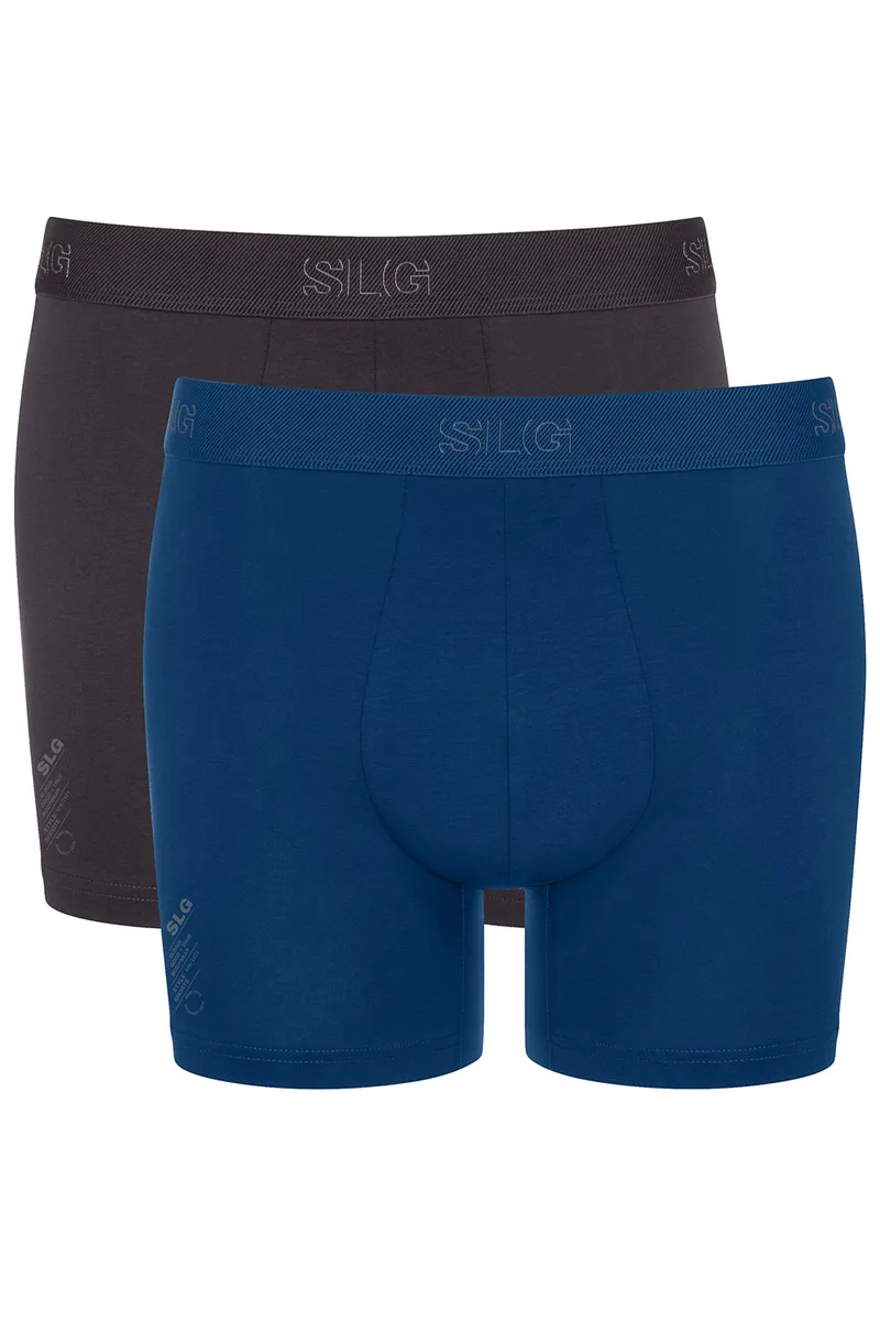 Sloggi ανδρικά μποξεράκια με μακρύ πόδι SLG Base Short (Συσκ. 2 τεμαχίων)-10224737-M014
