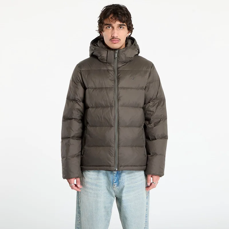 Φουσκωτό μπουφάν Calvin Klein Jeans Ls Nylon Zip Off Hooded Jacket Grey S