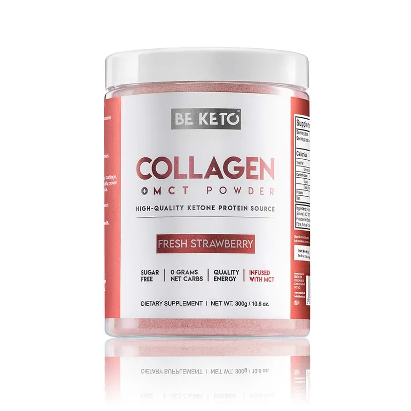 Beketo Κέτο Υδρολυμμένο Κολλαγόνο Φράουλα MCT (300g)