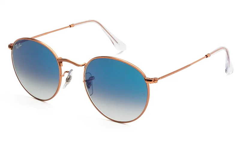 RAY BAN ΓΥΑΛΙΑ ΗΛΙΟΥ RAY BAN ROUND METAL 3447 92023F 5021 3447 Καφέ