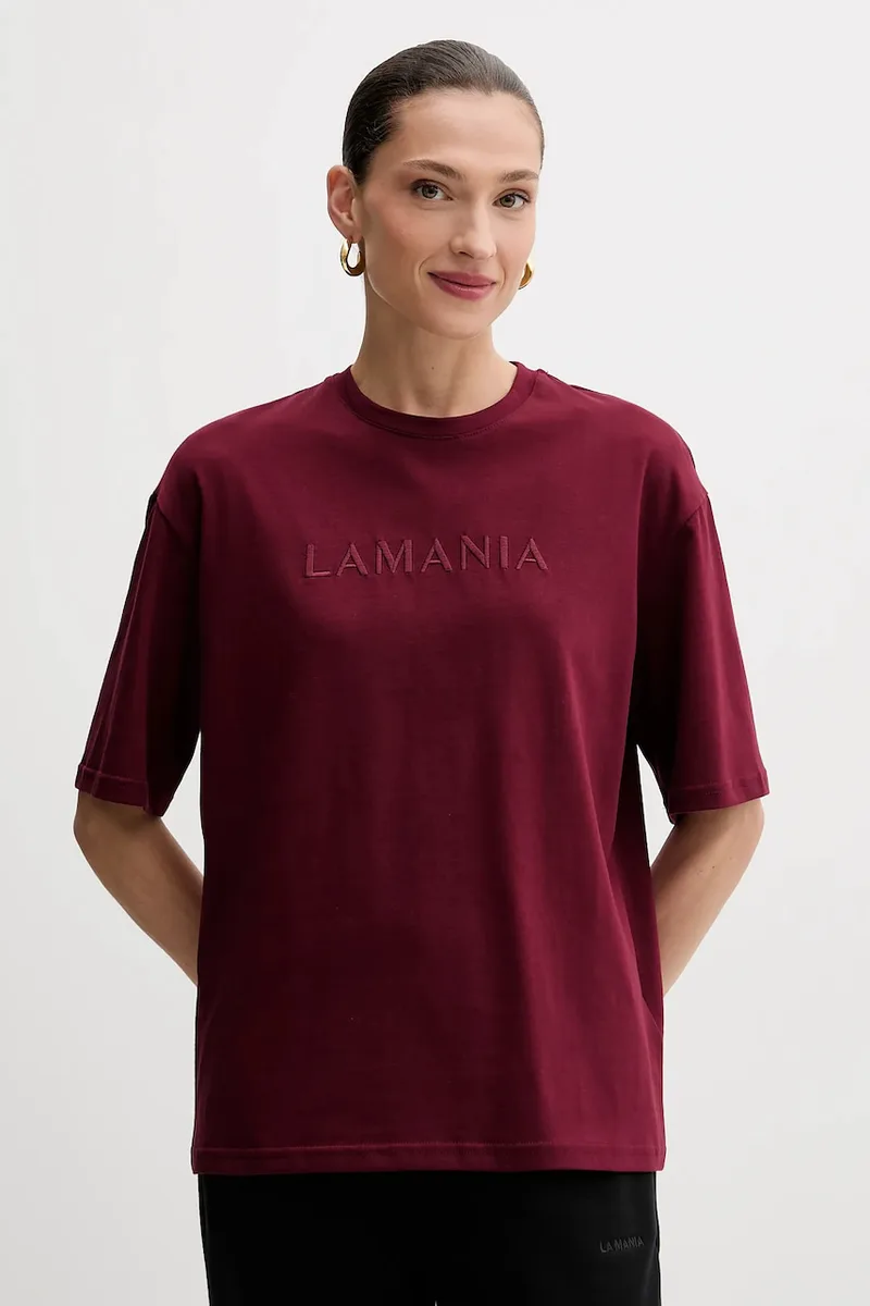 La Mania Βαμβακερό μπλουζάκι La Mania