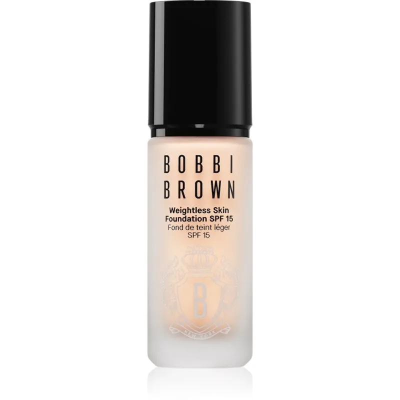 Bobbi Brown Weightless Skin Foundation SPF 15 Mini μακράς διαρκείας ματ μεικ απ με ενυδατικό αποτέλεσμα απόχρωση Porcelain 13 ml