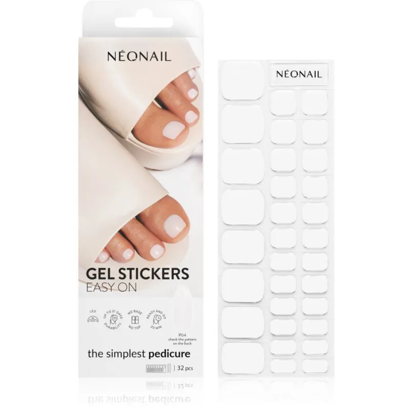NEONAIL Easy On Gel Stickers Αυτοκόλλητα νυχιών με χρήση λάμπας UV/LED απόχρωση P04 32 τμχ