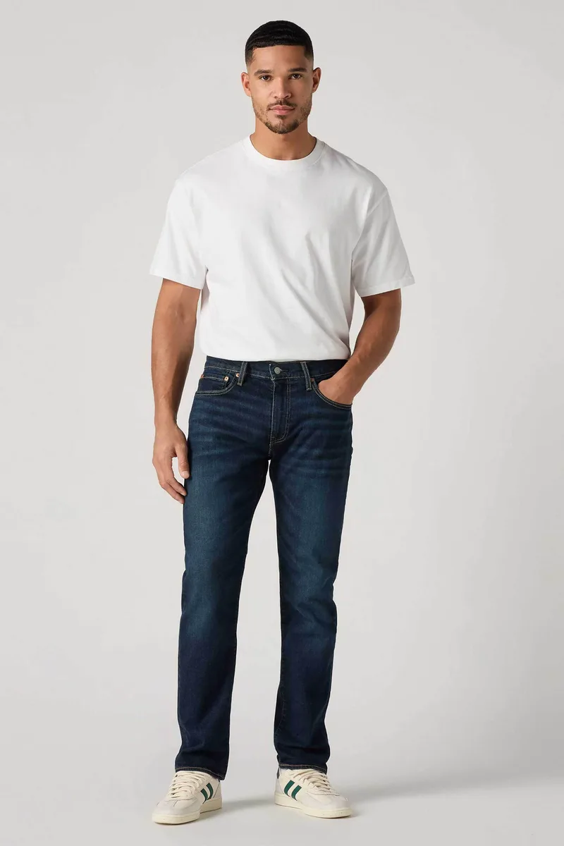 Levi's® ανδρικό τζιν παντελόνι πεντάτσεπο Tapered Fit "502™" - 295070548 Denim Blue