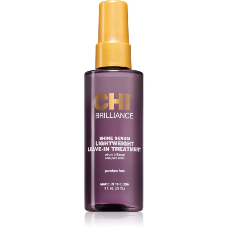 CHI Brilliance Shine Serum Lightweight Leave-in Ttreatment ελαφρύς ορός Για λάμψη και απαλότητα μαλλιών 89 μλ