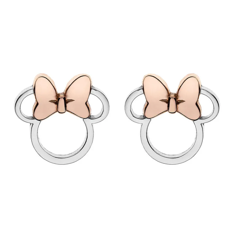 DISNEY Ασημένια Σκουλαρίκια Με τη Minnie Mouse ES00004TL.CS