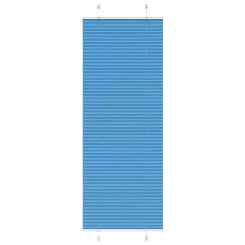vidaXL Πλισέ Στόρι Μπλε 75x200 εκ. Πλάτος Υφάσματος 74,4 εκ. Πολυεστέρας