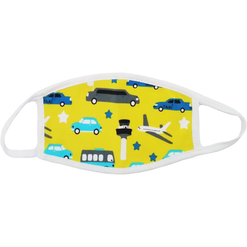 Garden Face Mask Μάσκα Παιδική Προσώπου Υφασμάτινη Πολλαπλών Χρήσεων 1 τεμάχιο - κίτρινο