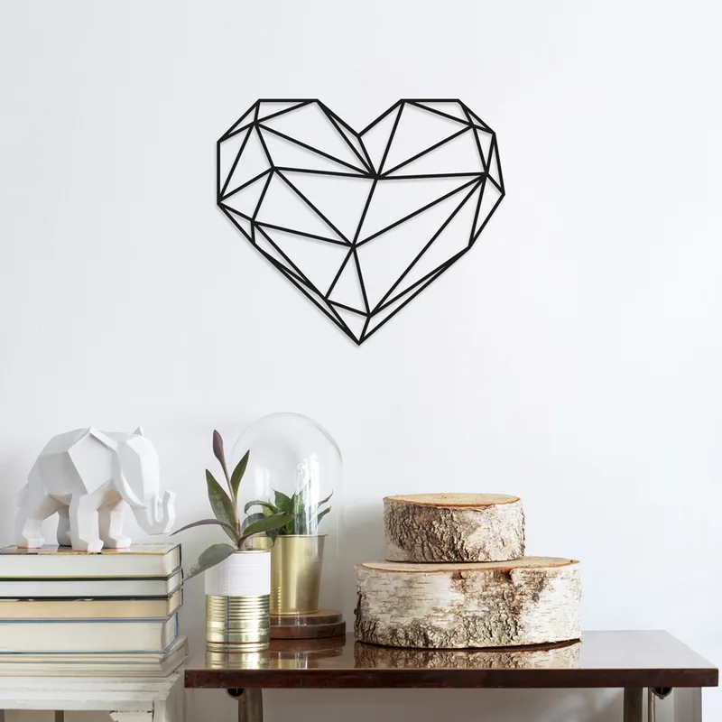 Μεταλλικό Διακοσμητικό Τοίχου Heart 891Tnl1170 47x40 cm