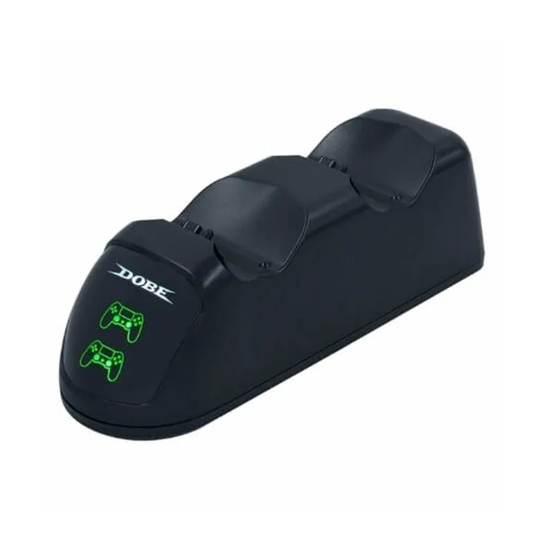 Dobe Charging Dock Βάση Φόρτισης για 2 χειριστήρια PS4 με φωτισμό LED Μαύρη