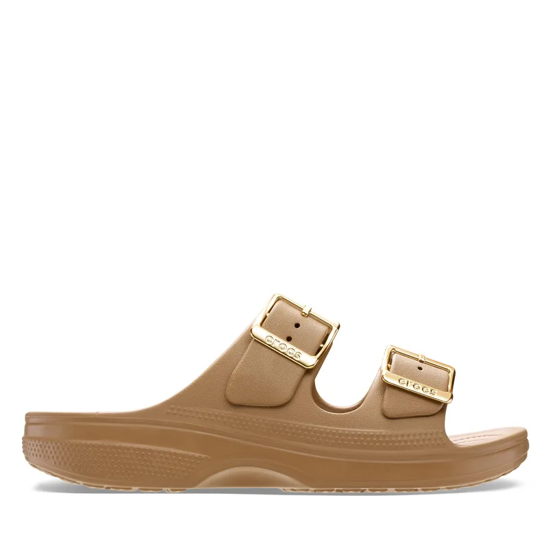 Παντόφλες Crocs Saturday Sandal Metallic Buckle 213316 Καφέ