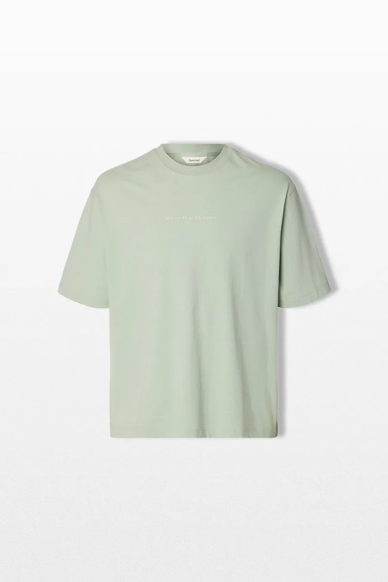 SELECTED HOMME Ανδρικό Γκρι Relaxed Fit T-Shirt