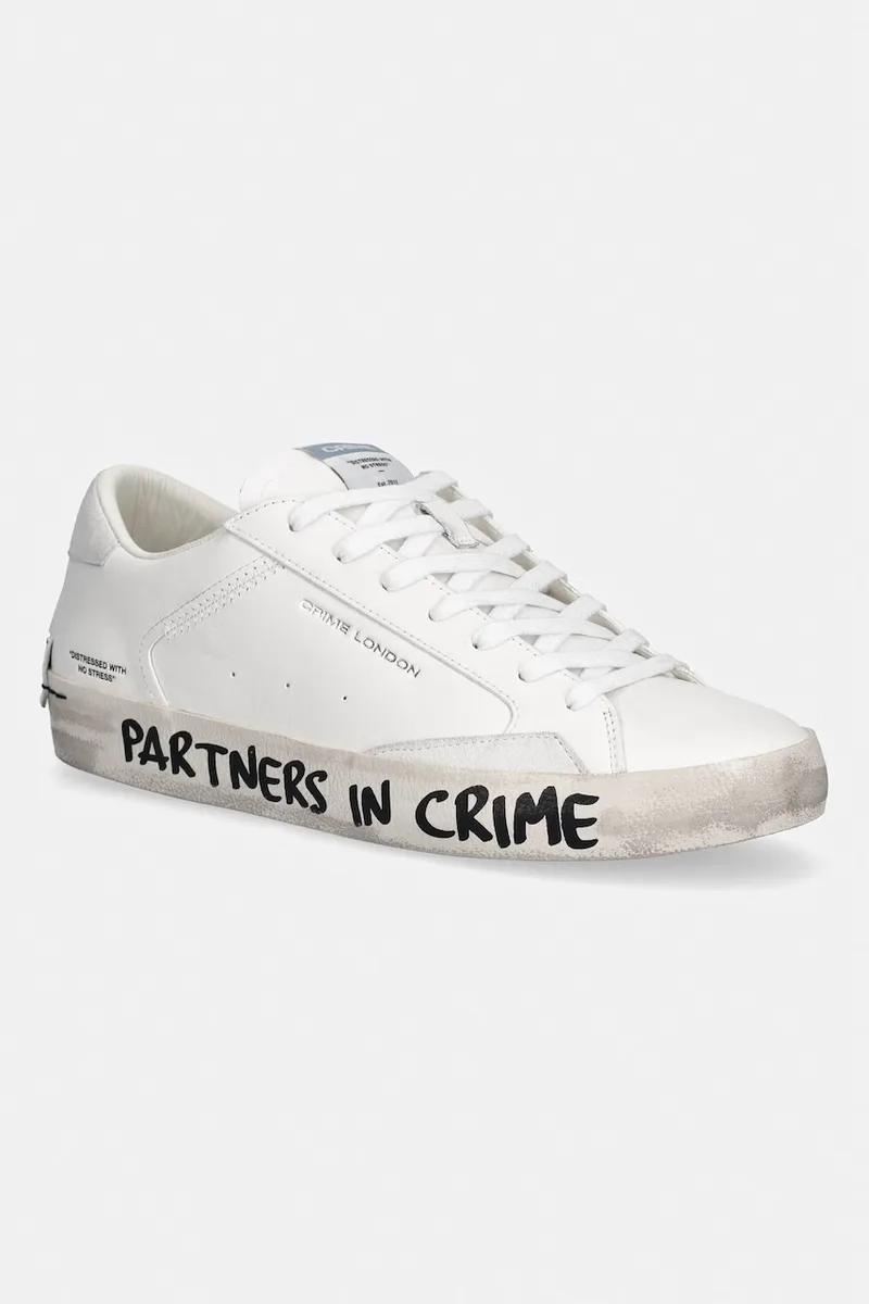 Crime London DISTRESSED sneakers Ανδρικά δερμάτινα